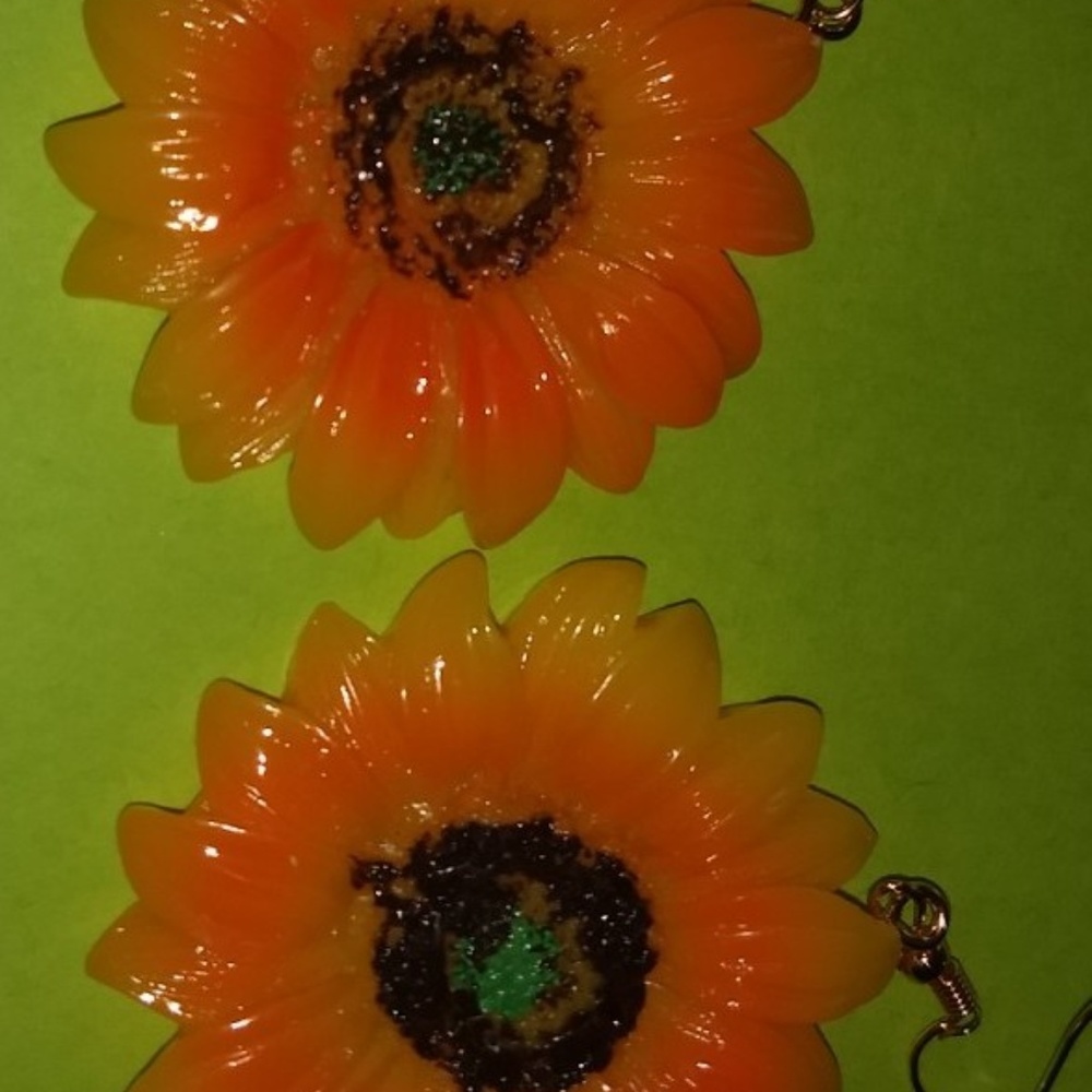sunflower earrings